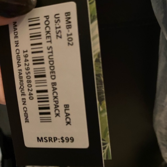 Black Studded Backpack - Picture 5 of 12